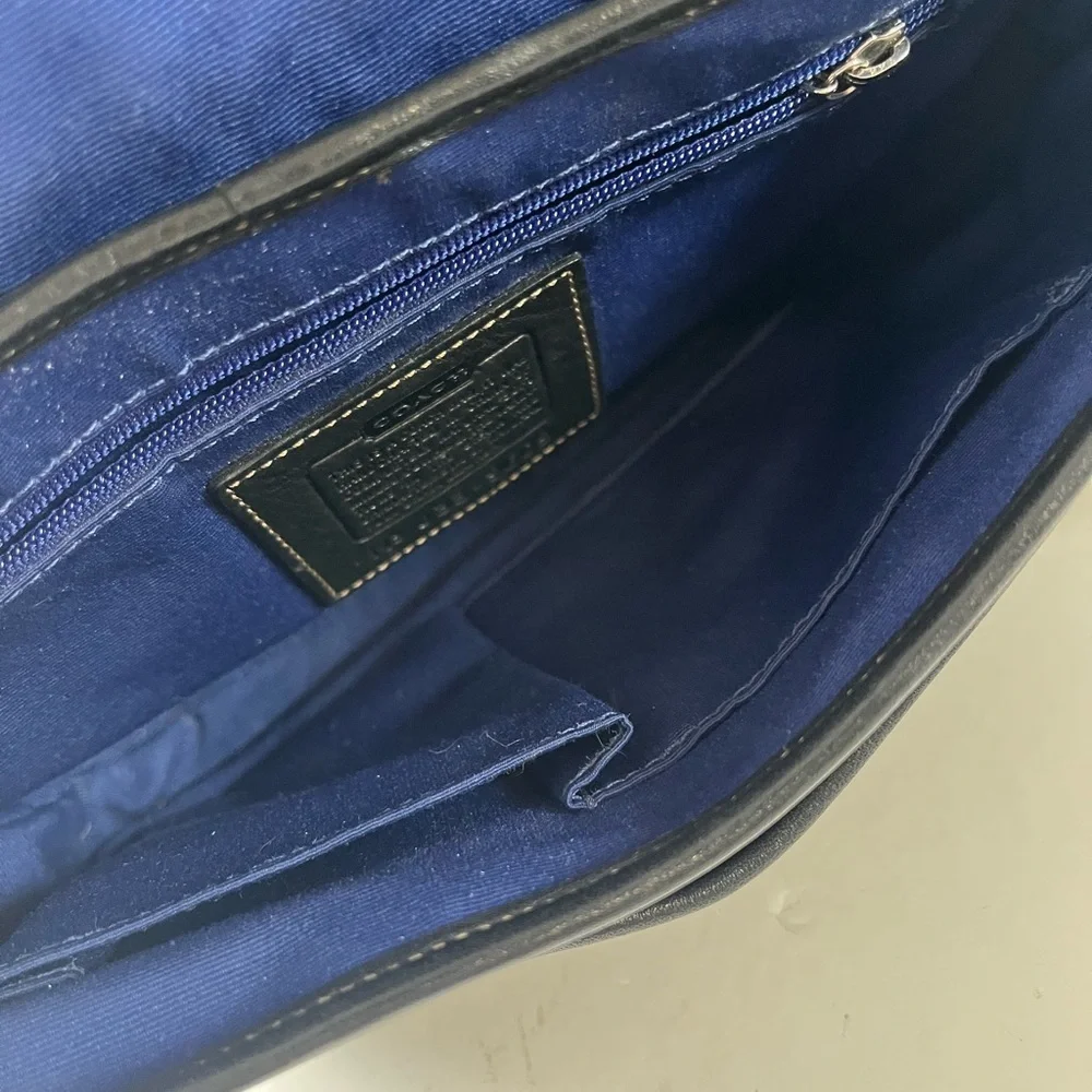Coach Black Pebbled Leather Field Crossbody Bag 9609